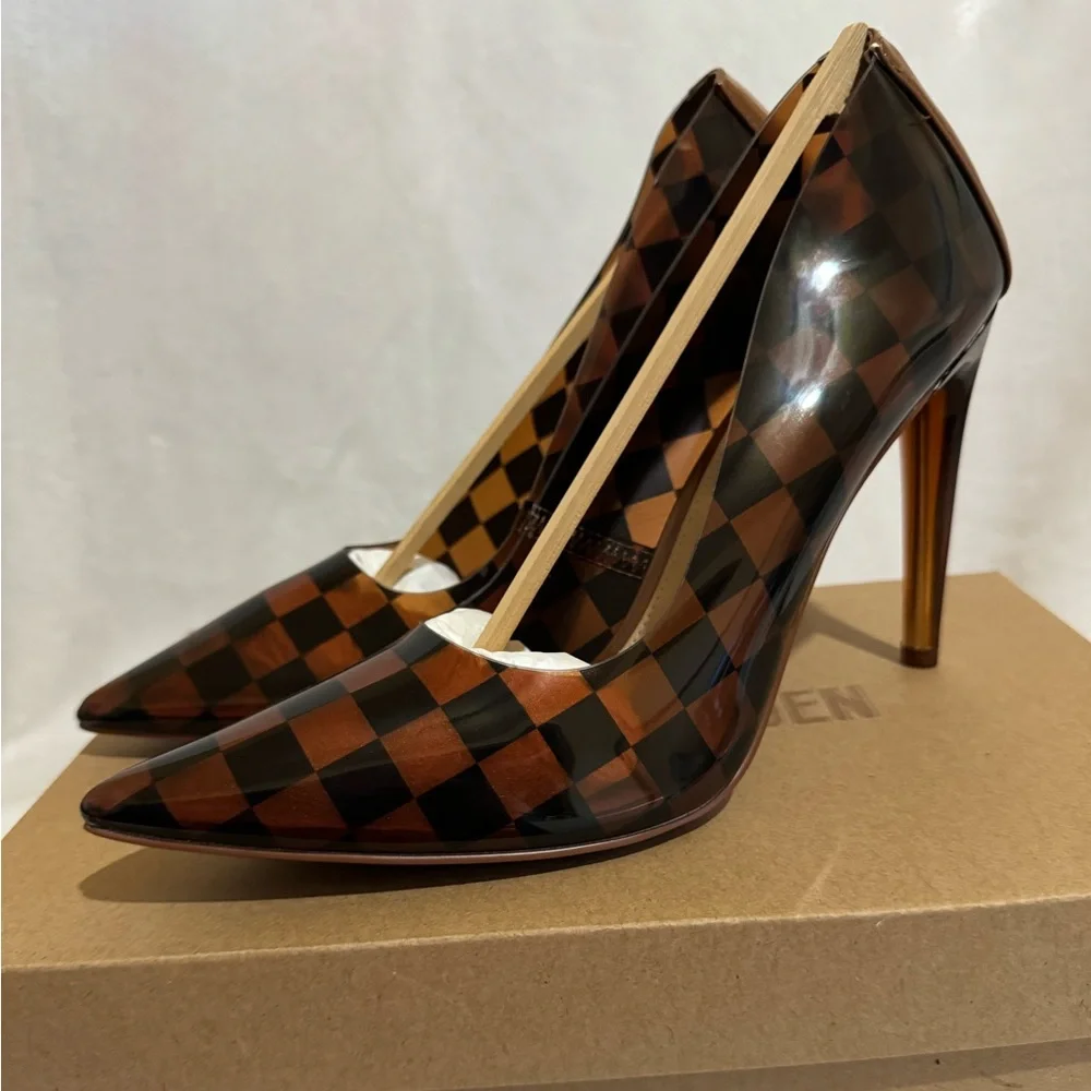 STEVE MADDEN Atlanta Brown Multi Pumps
